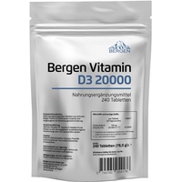 VITAMIN D3  20.000 I.E. Tabletten Ultra Stark - Vitamin D-3 20000 240 Tabletten