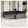 vidaXL Gartensofa-Set 10-tlg. grau Polyrattan