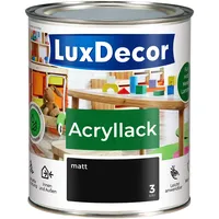 LuxDecor Acryllack Absolut Schwarz 0,75 l