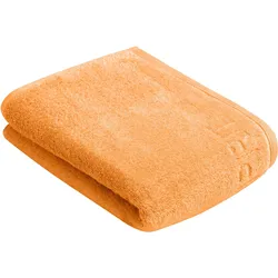 Badetuch ESPRIT "Modern Solid", rot (apricot), B:67cm L:140cm, Obermaterial: 100% Baumwolle, Handtücher (Packung), vegan produziert