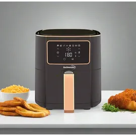 Kochmaster FrymaxX AirFryer 5,5L Heißluftfritteuse mit Digitalem Touchscreen - Schwarz Rose