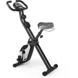 Ultrasport F-Bike Heavy, Fahrradtrainer, Heimtrainer, Fitnessfahrrad LCD Trainingscomputer; klappbarer Hometrainer; maximales Benutzergwicht 130kg; Pulsmessung; 8 Widerstandsstufen; Handtuchhalterung