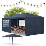 Juskys Partyzelt 3 x 6 m Blau