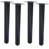 MS Beschläge Möbelfuß 350 mm Schwarz 4er Set