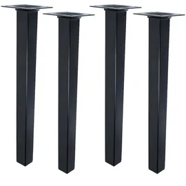MS Beschläge Möbelfuß 350 mm Schwarz 4er Set