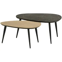 Uno Couchtisch 2er Set ¦ holzfarben