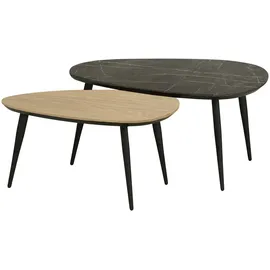 Uno Couchtisch 2er Set ¦ holzfarben