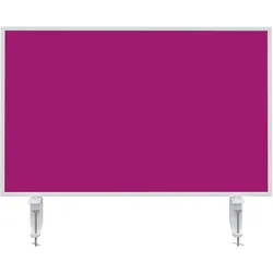 Magnetoplan Tischtrennwand VarioPin - 80x50cm - doppelseitig - 1 Seite Whiteboard-Oberfläche - 1 Seite Filz-Oberfläche