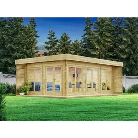 Alpholz Gartenhaus Viva B 4,92 x 6,68 m Beige