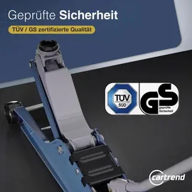 CARTREND Rangierwagenheber Stahl 635 mm grau