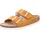 ROHDE Pantolette Velours Leder zwei Schnallen Komfortweite Alba 5590, Größe:37 EU, Farbe:Orange - Orange - 37