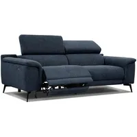 Courtois Laville Relaxsofa, Dunkelblau, Textil, Rechteckig, 212x82x103 cm, Wohnzimmer, Sofas & Couches, Sofas, Heimkino Sofas