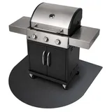 Tulup Grillmatte 100 x 100 cm Metall Schwarz