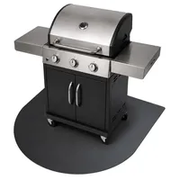 Tulup Grillmatte 100 x 100 cm Metall Schwarz