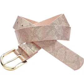 LASCANA Damengürtel Lederimitat roségold 90