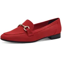 Marco Tozzi Damen Loafer ohne Absatz Vegan mit Schnalle,