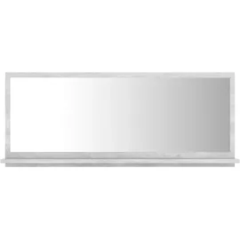 vidaXL Badspiegel Betongrau 90x10,5x37 cm Holzwerkstoff