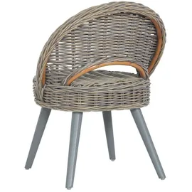 vidaXL Sessel Kubu-rattan 0 x 0 x 0 cm Grau