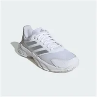 Adidas Damen CourtJam Control 3 Clay Tennis Shoes Tennisschuhe, Cloud White/Silver Metallic/Grey One, 37.5 EU