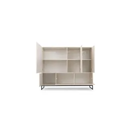 bettso Highboard 160 x 120,5 cm Beige