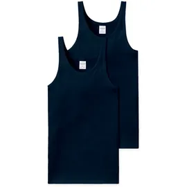 SCHIESSER Unterhemd Essentials Feinripp, in navy), | Gr.: 3XL