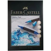 Faber-Castell Kunst- und Grafik-Markerblock, A2, säurefrei, gummiertes Papier, 70 g/m2, 50 Blatt für Pitt-Stifte, Marker, Aquarellstifte und Bleistifte, Fineliner, Skizzieren, Kunst, Handwerk,