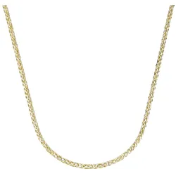 Luigi Merano Kette in Zopfketten-Muster bicolor, Gold 585 Ketten   Hellbraun Damen 