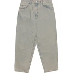 Beams WIDE TAPERED DENIM PANTS - Pink / Rosa/Blau - S