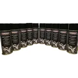 10 Spraydosen schwarz glänzend Tiefschwarz Sprühfarbe Lackspray Sprühlack 400ml