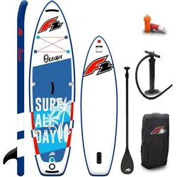 F2 Junior SUP Stand Up Paddle Board Ocean Boy  9'2''  Blau 2024 One Size