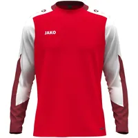 Jako Kinder Longsleeve-Shirt Dynamic rot/weiß/dunkelrot, 128