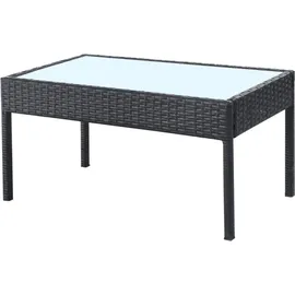 vidaXL Garten-Lounge-Set 4-tlg. schwarz