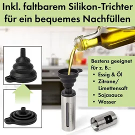 Proficook Ölsprüher 2er Set 100 ml Edelstahl