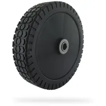 Greenstar Komplettrad + Radkappe passend für Rasenmäher Außen-Ø 180 mm/Achs-Ø 12,75 mm Weiß