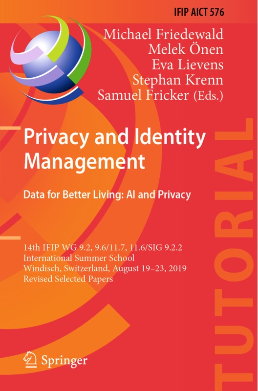 Privacy And Identity Management. Data For Better Living: Ai And Privacy  Kartoniert (TB)