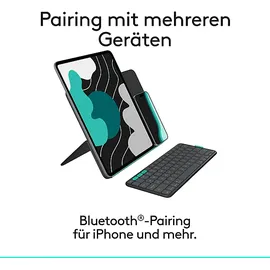 Logitech Flip Folio für iPad Pro 13 Zoll (M4) und iPad Air 13 Zoll (M2 und M3) Grafit