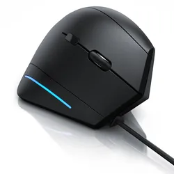 CSL ergonomische Maus, kabelgebunden, ergonomische Vertikalmaus zur Vorbeugung von Maus-/Tennisarm