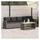 vidaXL Gartensofa 5-Sitzer Loungesofa grau