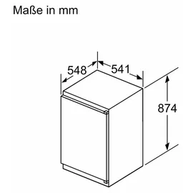 Constructa CK222NSE0 Einbaukühlschrank (119 l, 874 mm hoch)