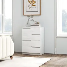 Homcom Schubladenkommode 60 x 85 x 40 cm Weiß