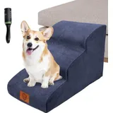 Famanu Hundetreppe - Hochwertige, rutschfeste Hundelaufhilfe - Blau