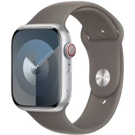 Apple Watch Sportarmband 45 mm Tonbraun S/M