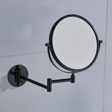 Famanu Vergrößerungsspiegel 3x - 360° drehbar, rund, 20 cm Durchmesser, doppelseitig, mit klappbarem Arm