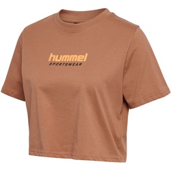 hummel hmlLGC MALU Cropped T-Shirt Damen 8143 - mocha mousse M