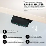 bümö Schreibtisch, Graphit, Holzwerkstoff, Nachbildung, Rechteckig, 180x74x80 cm, FSC Mix, Arbeitszimmer, Schreibtische, Bürotische