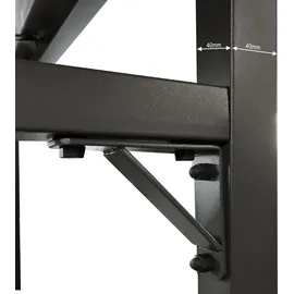 Quick Star Kaminholzregal Metall 130 x 70 x 185 cm 3,2 m3 2 Stück Anthrazit