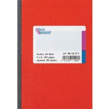 KÖNIG & EBHARDT Geschäftsbuch A6 kariert Rot 96 Blatt