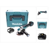 Makita DGA 519 M1J Akku Winkelschleifer 18 V 125 mm Brushless X-Lock + 1x Akku 4,0 Ah + Makpac - ohne Ladegerät