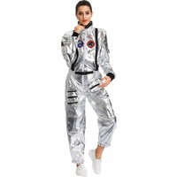 LumeMery Spaceman Kostüm Astronaut Rollenspiel Kostüm Set Frauen Mann Paar Raum Uniform Overall Halloween Outfit Kostüm Cosplay Anzug