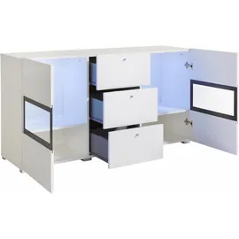 INOSIGN Sideboard INOSIGN "Baros", weiß, B:132cm H:69,8cm, Sideboards, Sideboard, Breite 132 cm
